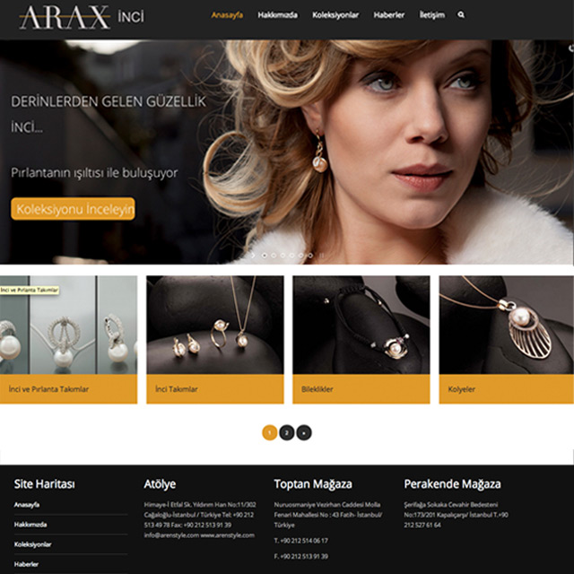 Arax İnci Web Sitesi